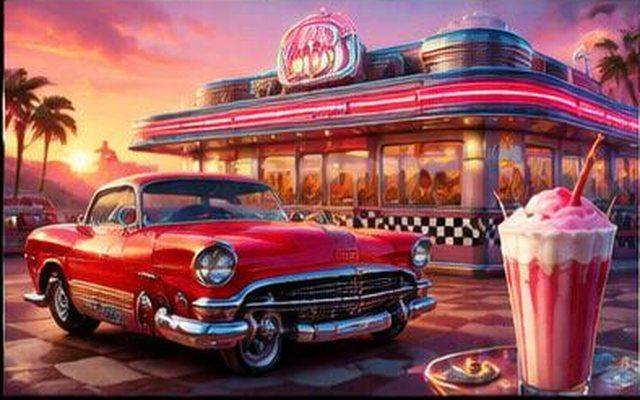 Lucky Diner — ilustrație de joc