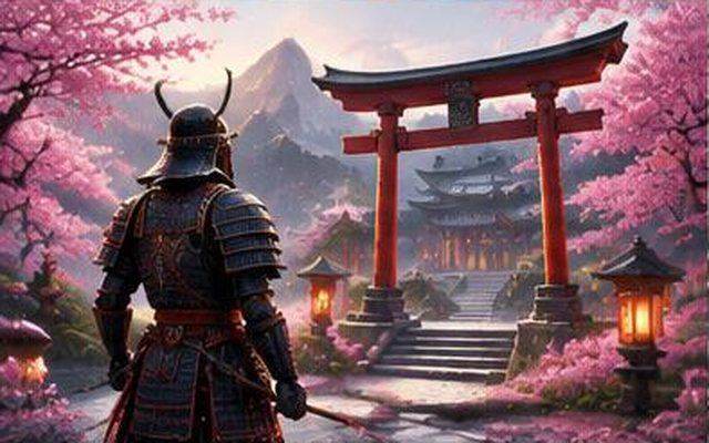 Sakura Sentinel — ilustrație de joc