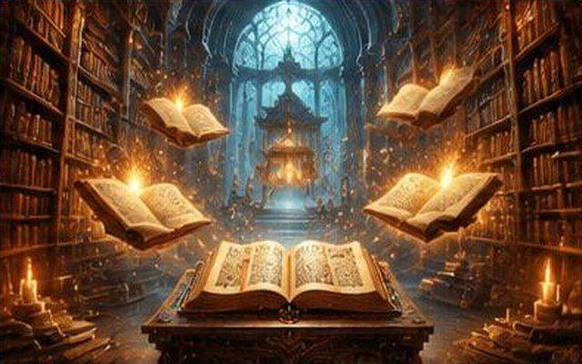 Enchanted Library — ilustrație de joc